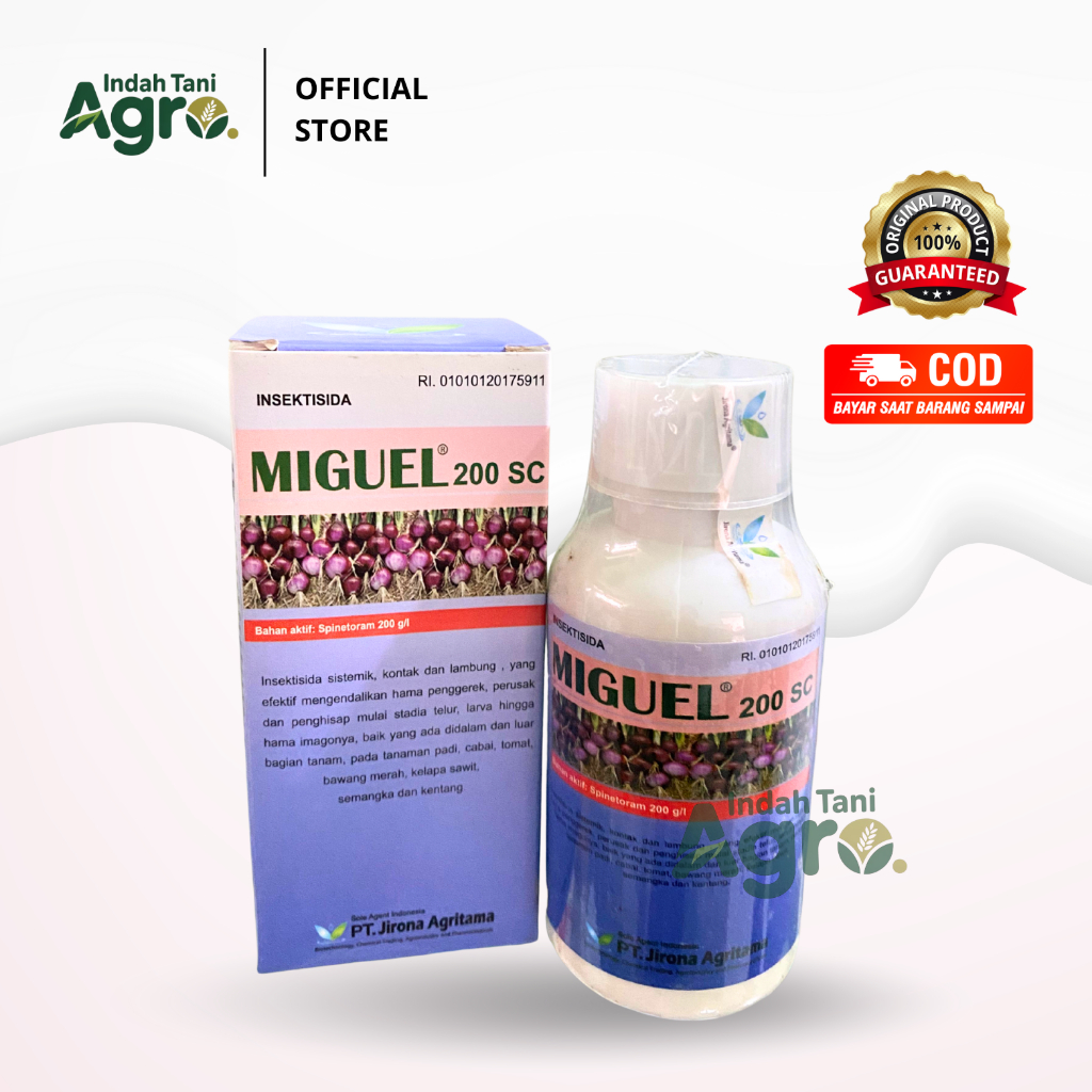 INSEKTISIDA MIGUEL 200SC 100ML Spinetoram 200g/l Sistemik, Kontak dan Lambung