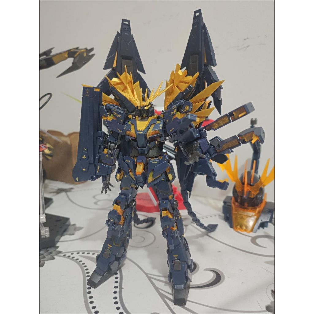 RG/HG Unicorn Gundam Banshee Norn Perfectibility Expansion Set Effects Wings 1/144 Yellow Psycho Fra