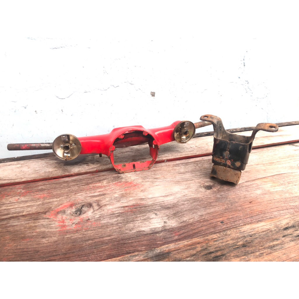 Stang Stir Batok Breket Pangkon Set Honda Pispot C50 C70 C90 Original Copotan