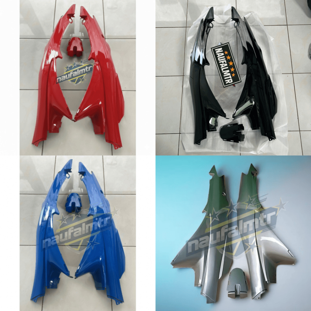 cover body suzuki shogun sp shogun 125 shogun lama merah silver biru hitam