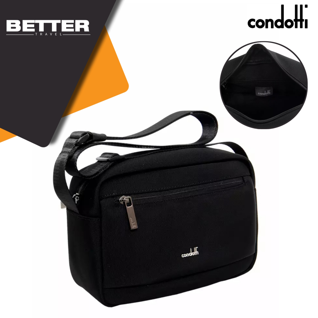 Tas selempang reporter bag CONDOTTI crossbody pria kasual formal daily