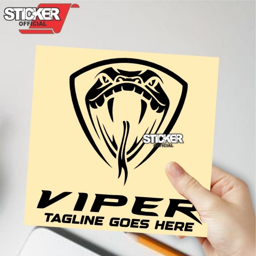 cutting stiker viper cobra, logo cobra, stiker reflektive nyala , stiker buat motor dan mobil