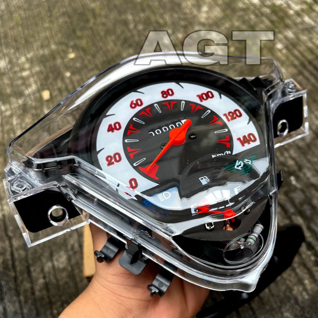 Speedometer Standar Pnp Beat Karbu Tahun 2008-2014 Costum Led Warna / Speedometer Km/h Beat Pnp Beat