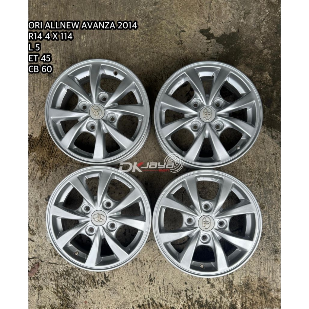 VELG ORI AVANZA 2014 R14 4 X 114 (HARGA UNTUK 4PCS VELG)