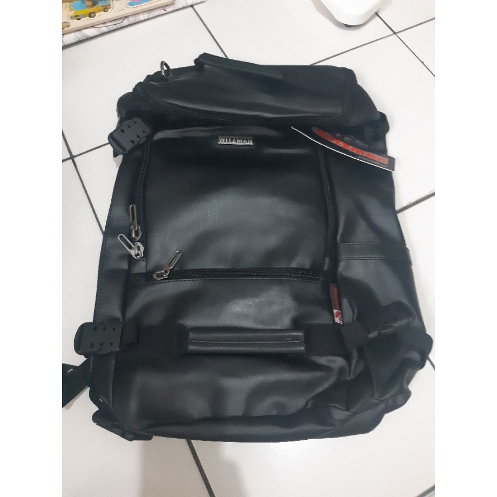 preloved new Tas Ransel kulit murah witzman B 906, Tas Backpack,tas gunung kulit
