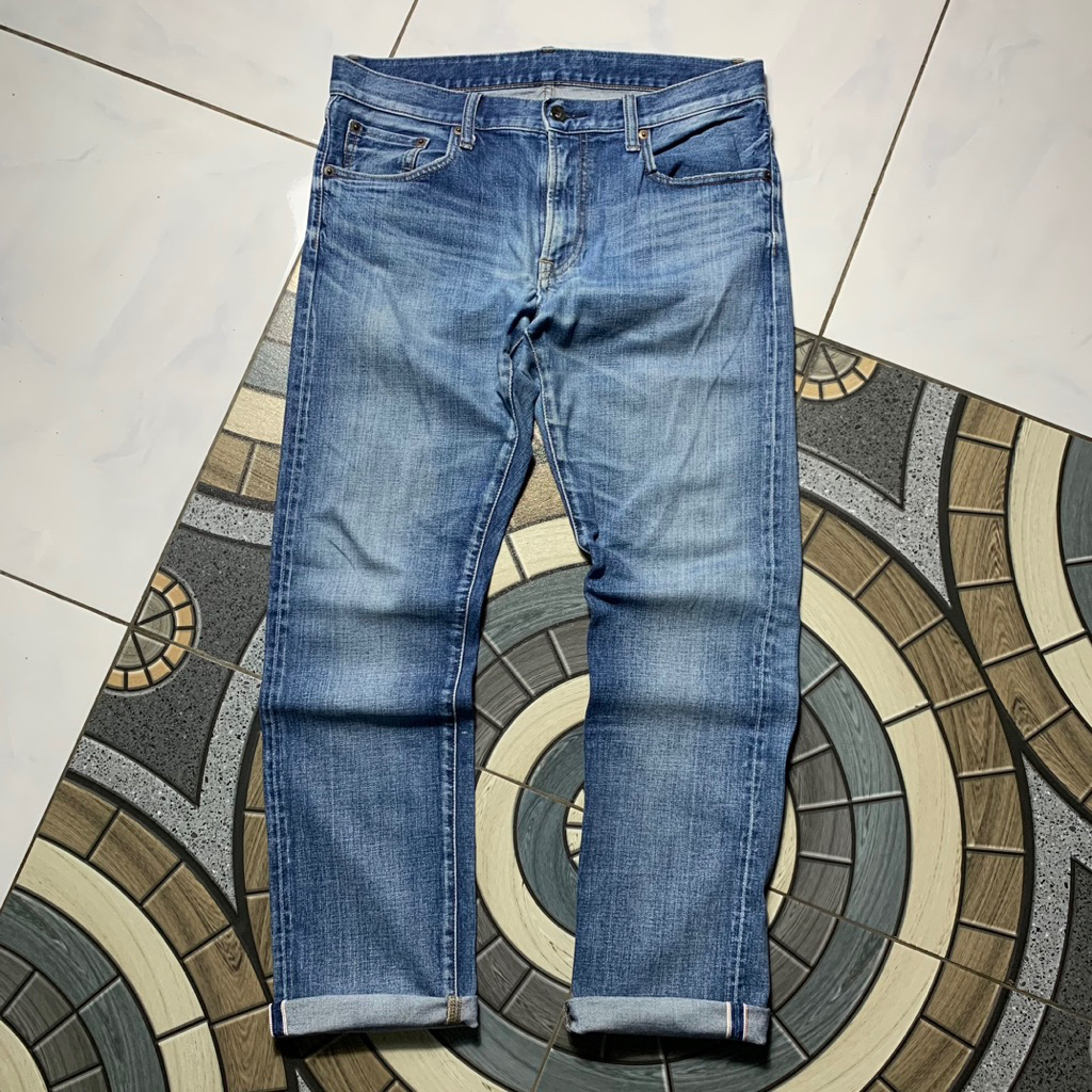 Longpants Uniqlo Jeans Slim Fit Selvedge size 32