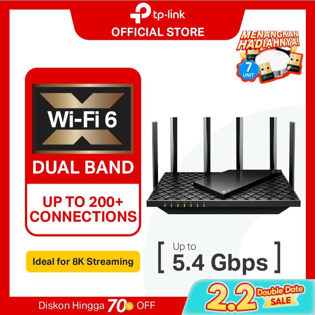 TP-Link Archer AX73 | AX5400 WiFi 6 Router | Dual Band | Gigabit | Mesh | Wireless | USB Sharing