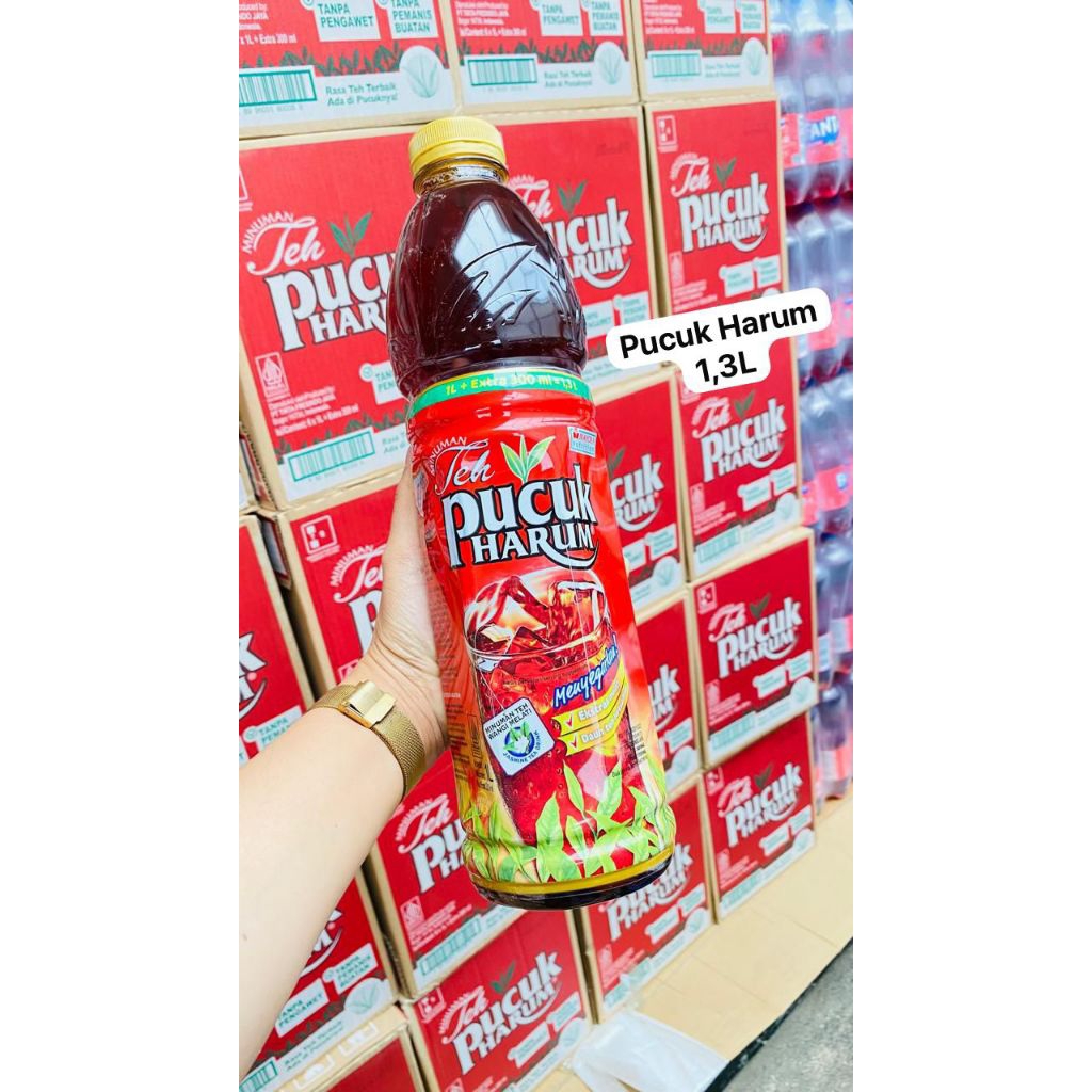 Teh Pucuk 1,3 Liter 1 dus Isi 6 Rasa Alami Kemasan Praktis Murah Meriah