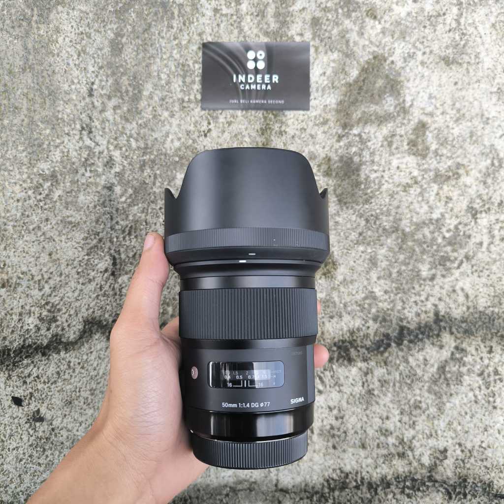 LENSA SIGMA ART 50MM F1.4 DG HSM FOR CANON SECOND NORMAL MULUS GARANSI BUKAN 30MM 35MM 85MM
