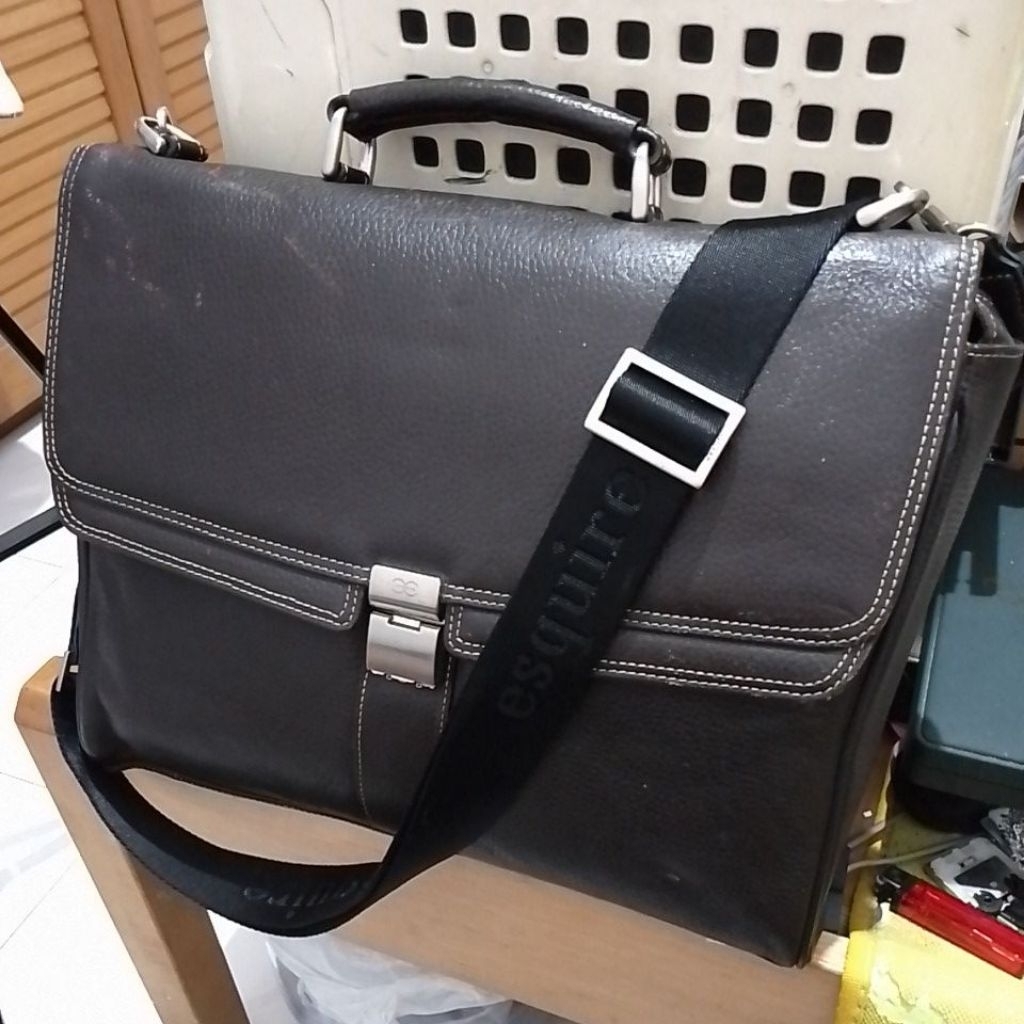 Tas Kerja Kulit Asli Brand ESQUIRE...