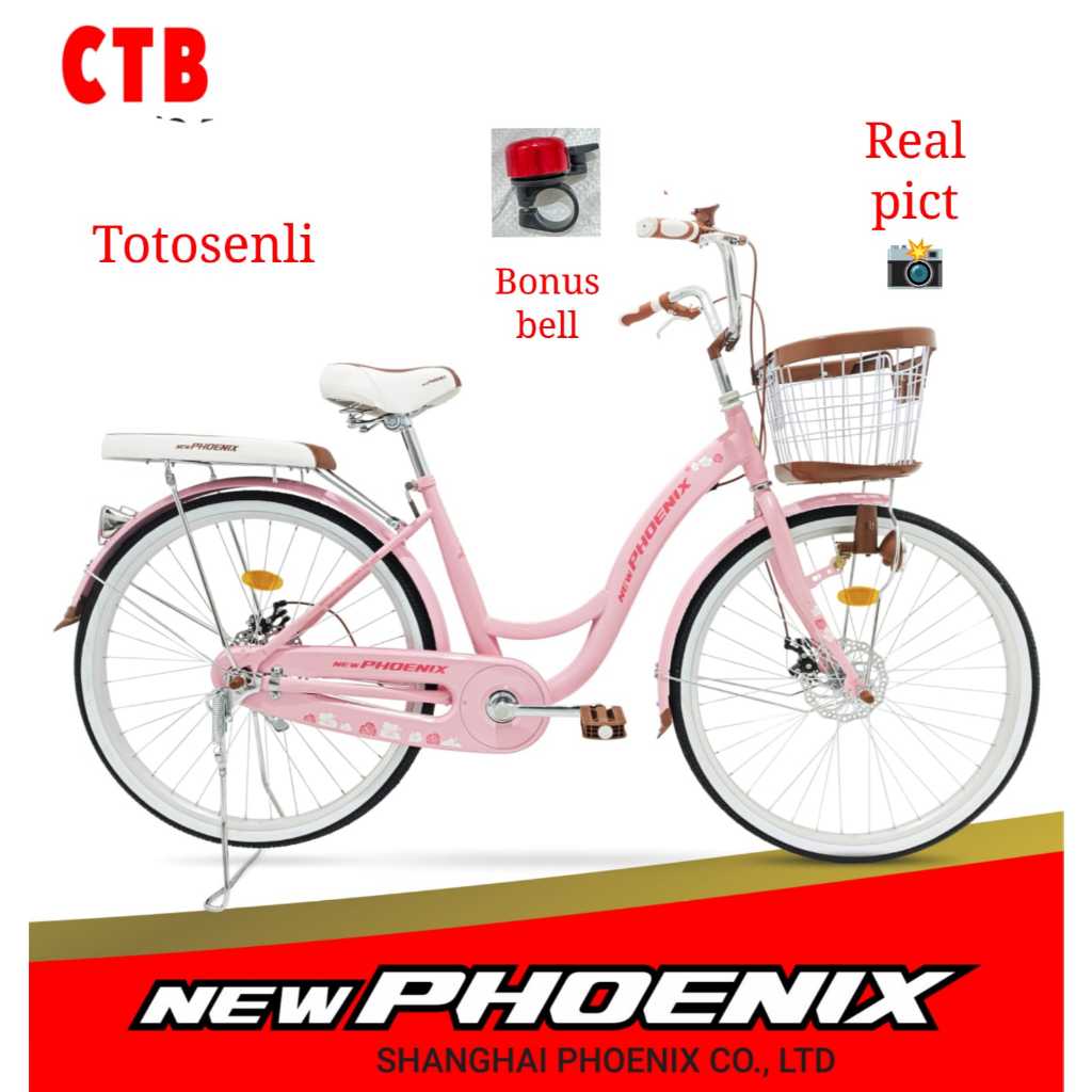 sepeda mini 26 inch new phoenix 9918 sepeda perempuan mini 26 inch rem cakram depan dan belakang