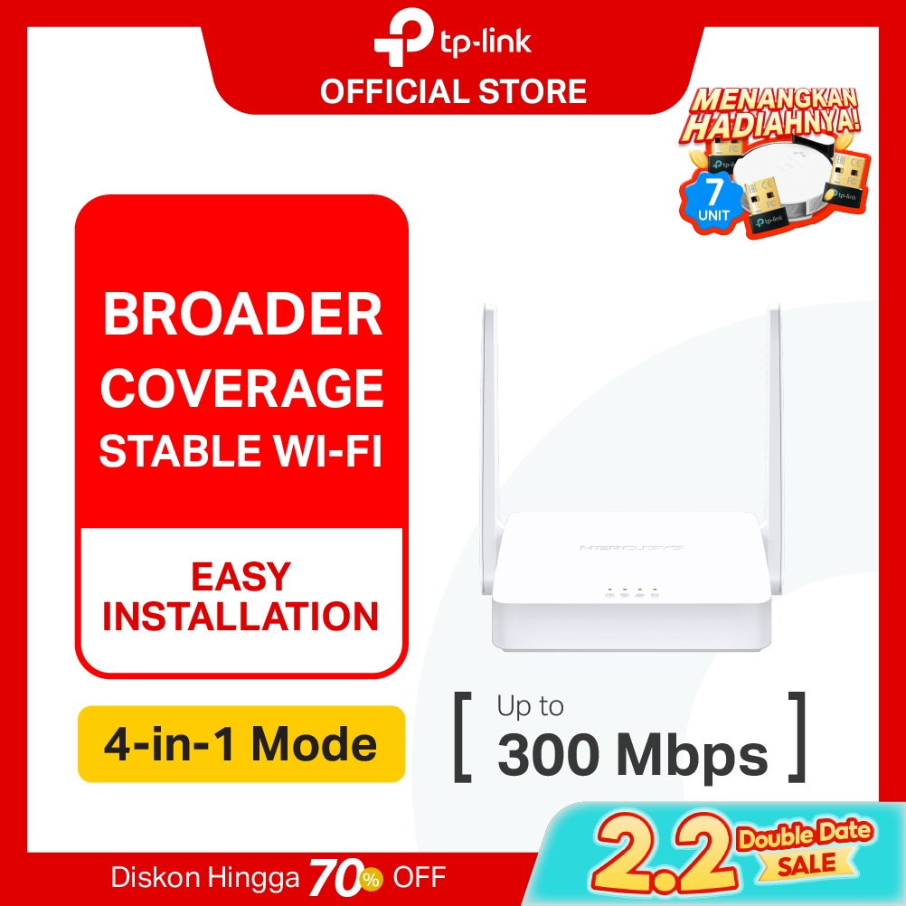TP-Link | Mercusys MW302R | 300Mbps Multi-Mode WiFi Router | Extender | Access Point | IPTV |  WISP