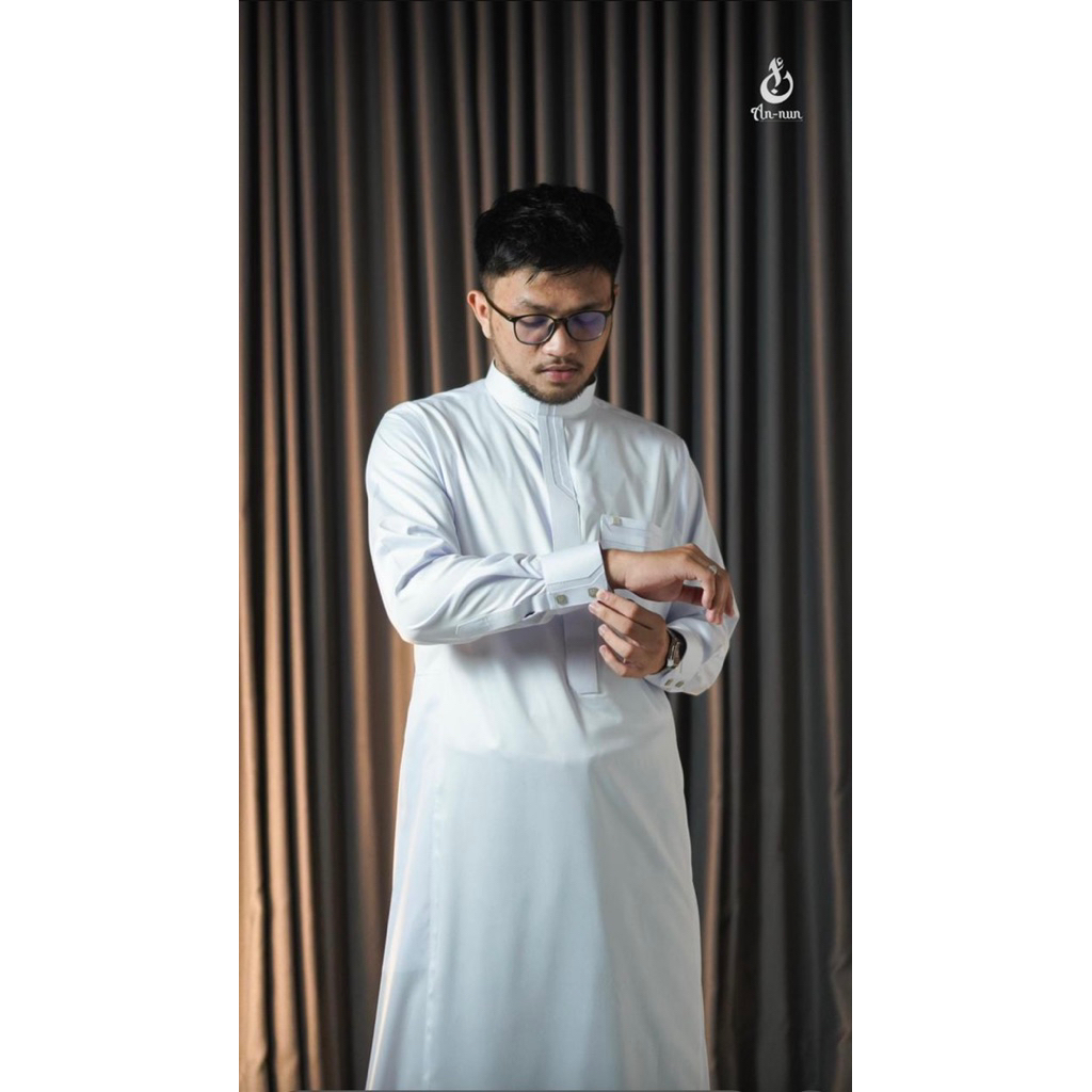 terbaru gamis annun / jubah pria saudi import motif tabuk