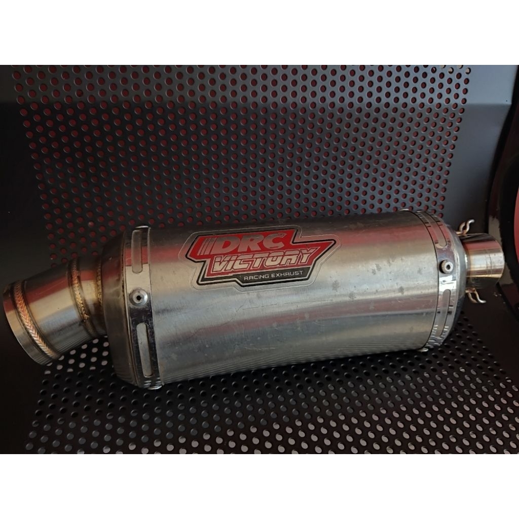 Knalpot Vespa Matic DRC Racing Full Stainless