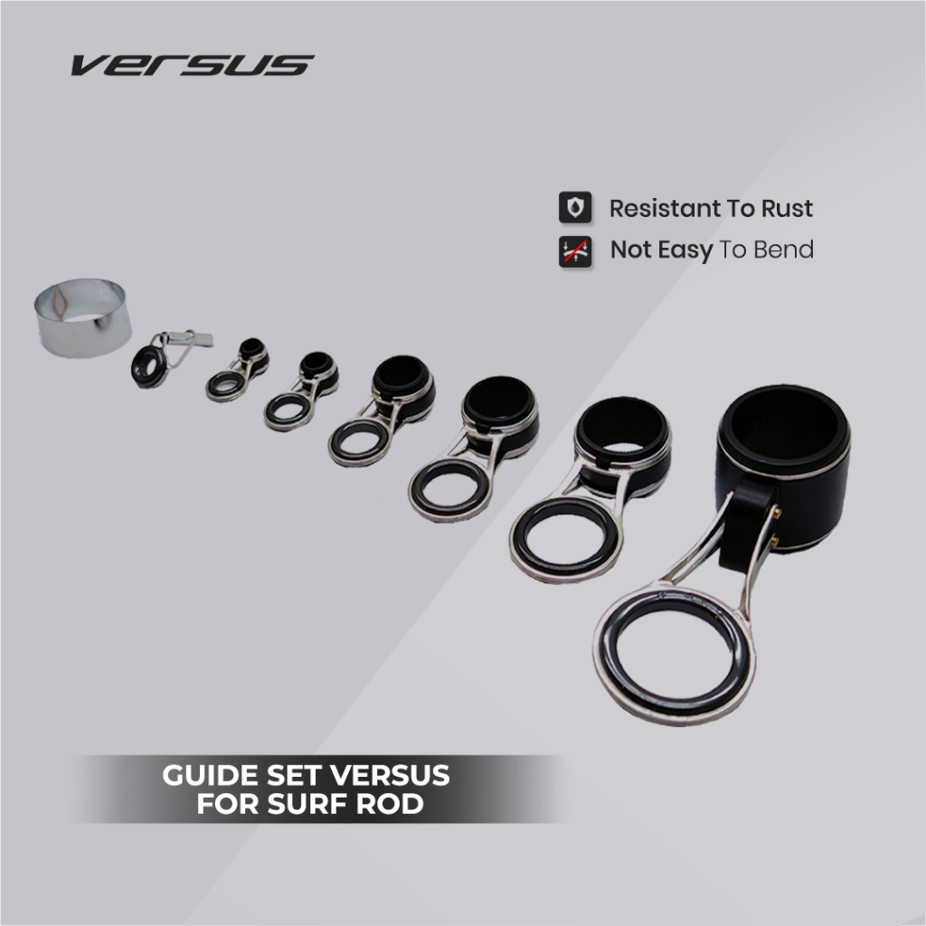 Guide Set Versus Surf Rod Casting | Sparepart Ring Guide Joran Versus Untuk Surf Rod – Kuat & Tahan 