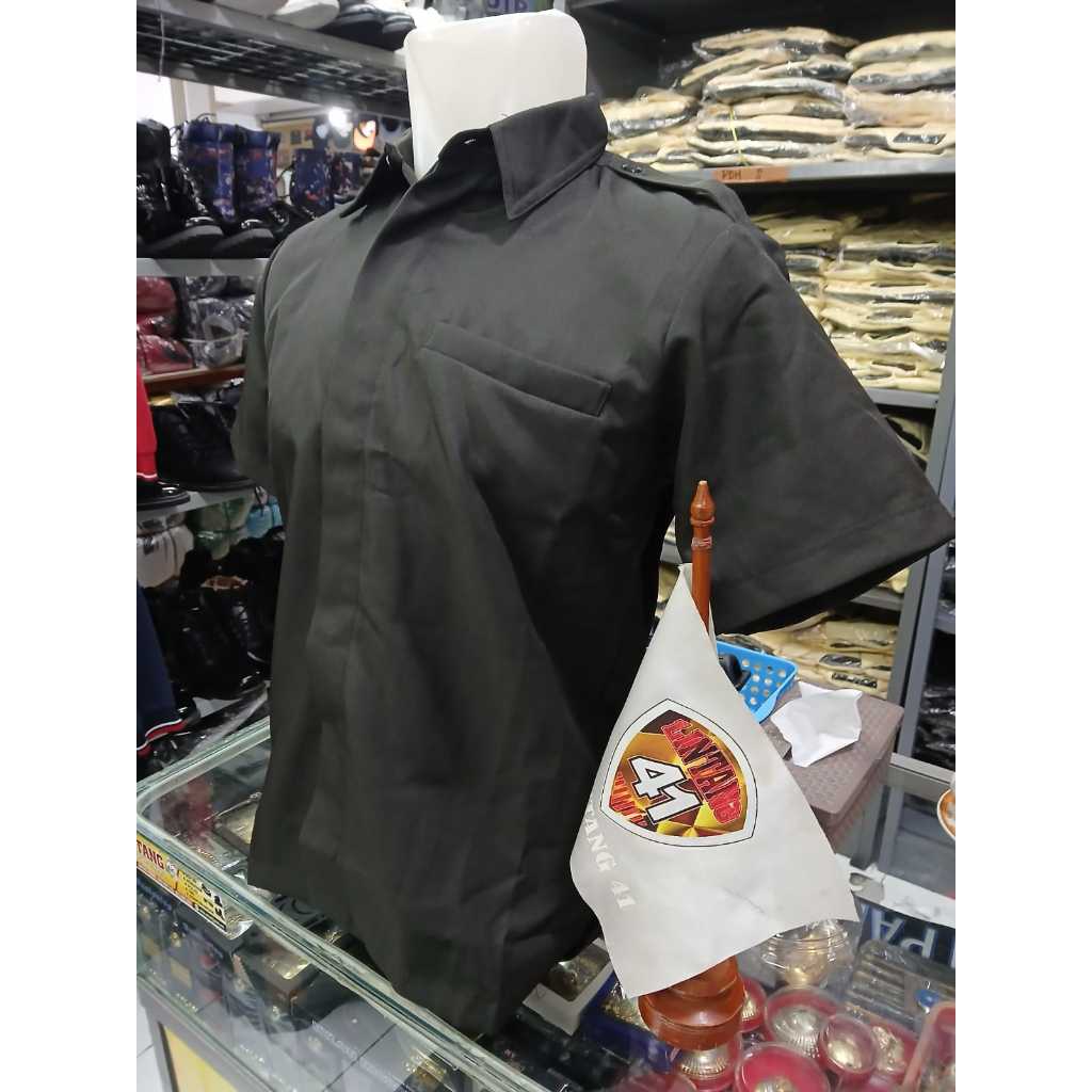 SERAGAM SAFARI COKLAT TUA PENDEK