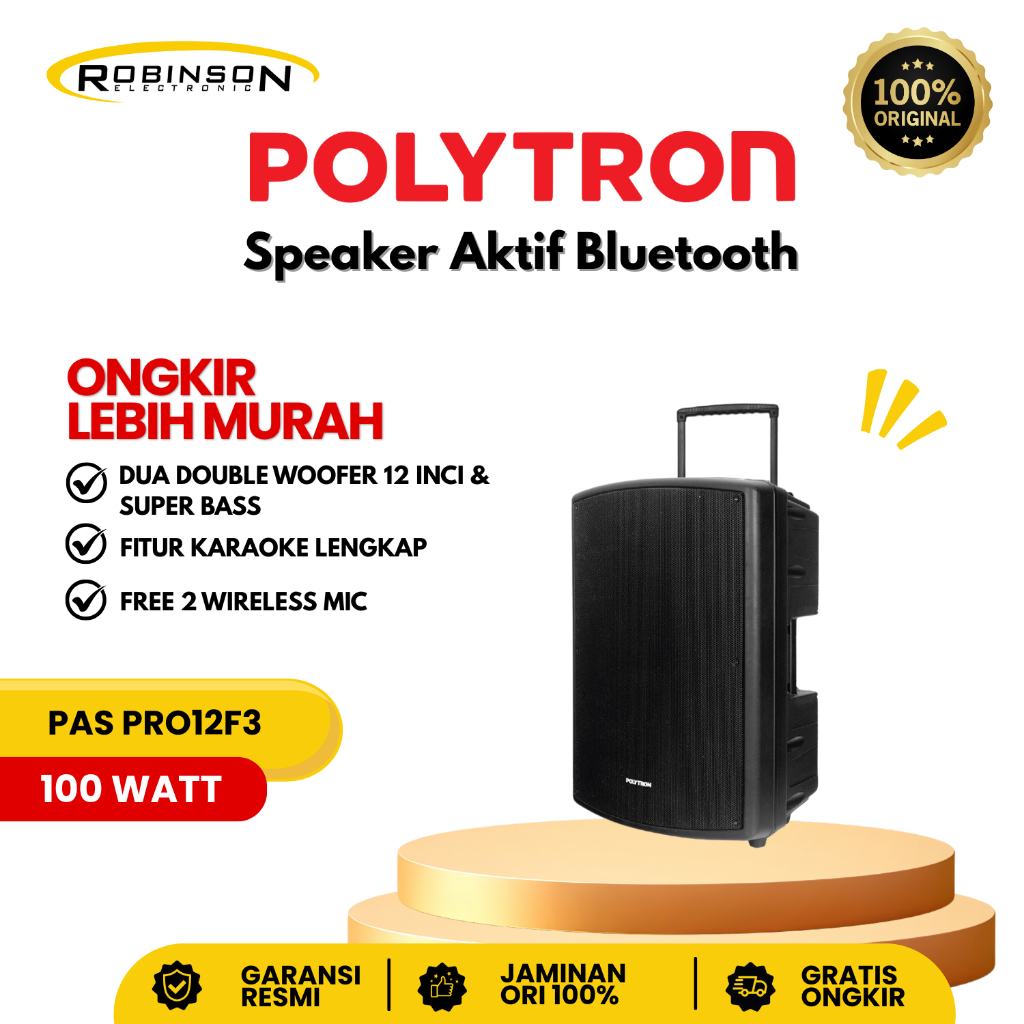 Speaker Aktif Polytron 12Inch PAS PRO12F3