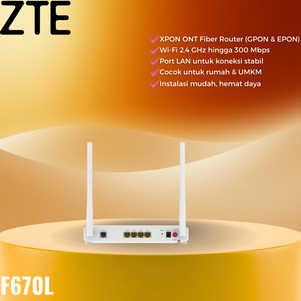 ZTE WIRELESS GPON F670L
