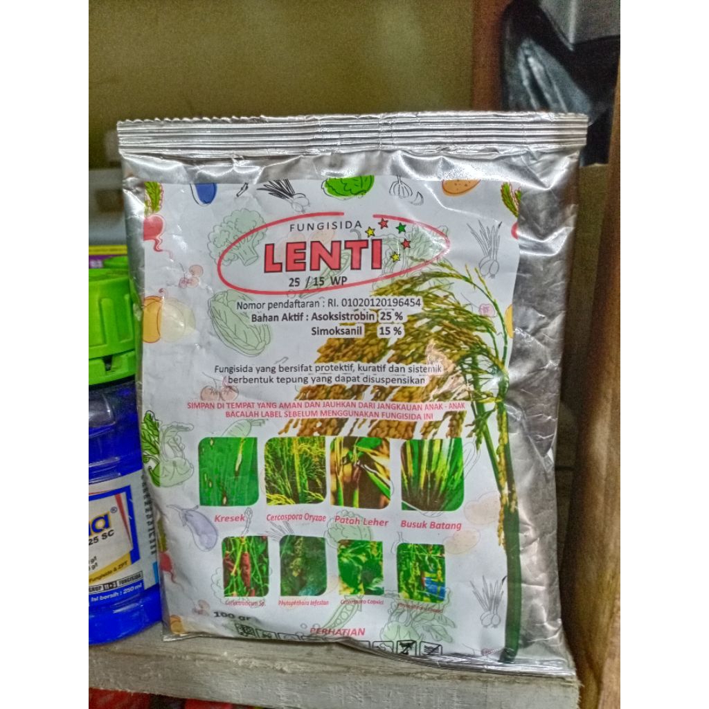 fungisida lenti 25/15 wp kemasan 100 gram