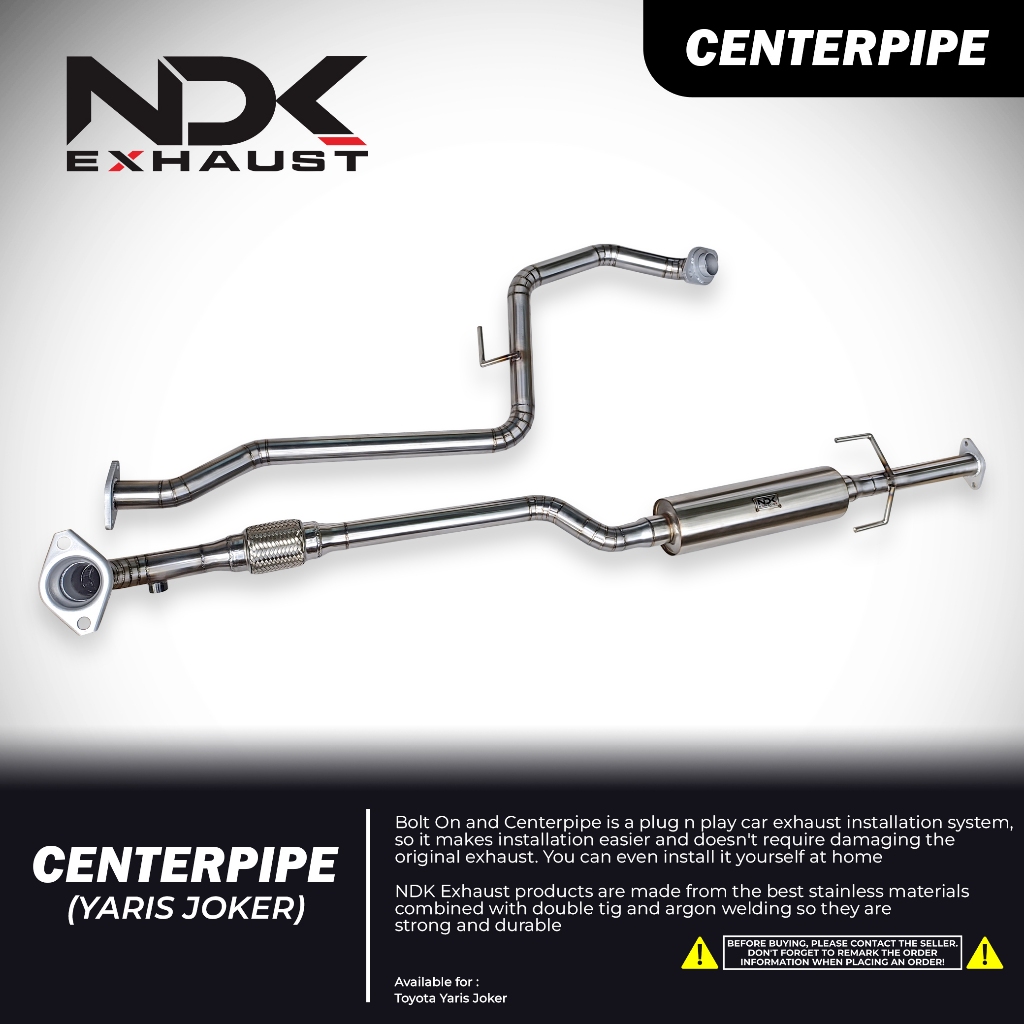 NDK KNALPOT MOBIL YARIS JOKER 2NR PLUG AND PLAY CENTERPIPE RESONATOR NDK KNALPOT RACING MOBIL YARIS 