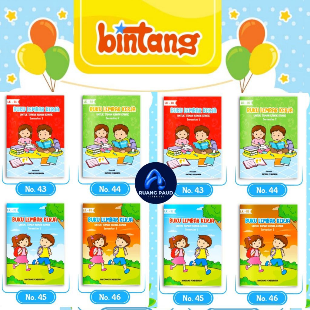 Original | Buku Lembar Kerja Siswa | Buku LKS TK Paud