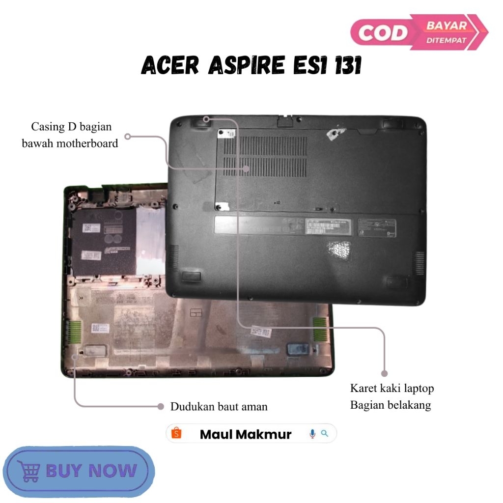 SECOND Casing Bawah Laptop | Asus X550Z X550 | Casing D Bagian Bawah Motherboard Laptop