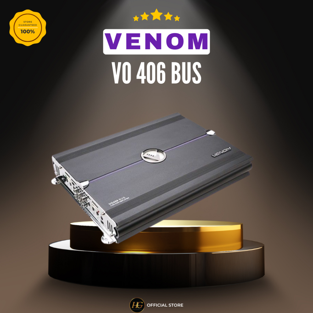 Power Amplifer Venom Vo 406 Bus Power Amplifer 4 Channel