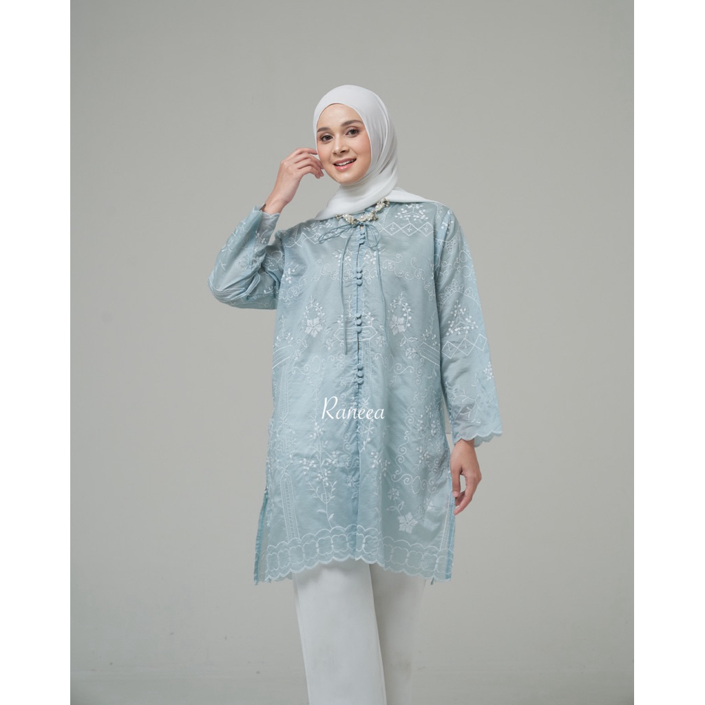 Sofia Headband - SHANAYA TUNIK EMBROIDERY SILKY Outfit premium lebaran baju kondangan idul fitri baj