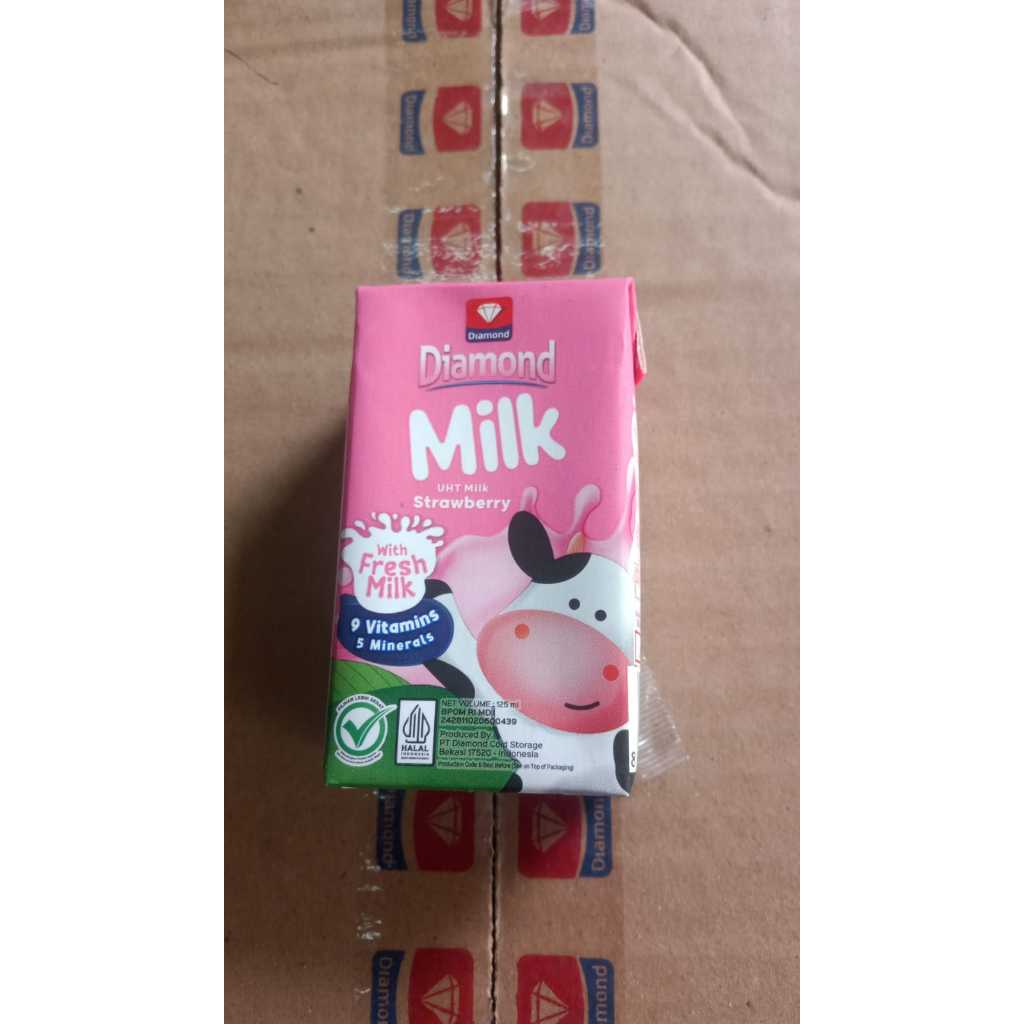 Susu Diamond UHT 125 ML Susu Sapi Segar