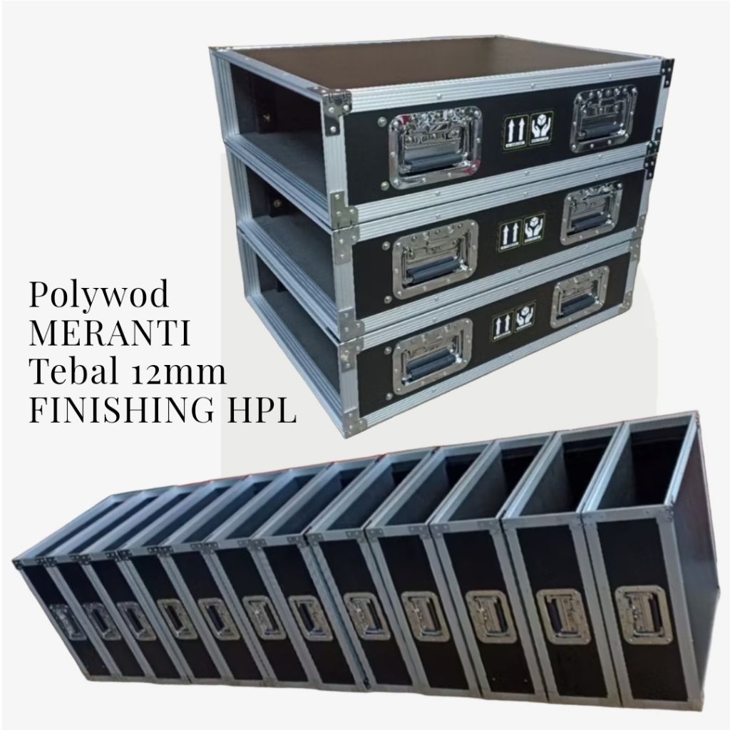 BOX HARDCASE 2U 3U 4U tempat POWER aksesoris instrumen Equalizer Crossover