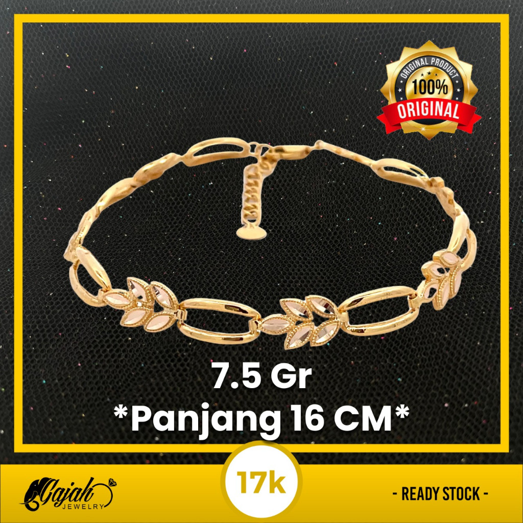 Gelang Emas 17K - Toko Emas Gajah - 7.5 Gram 8272