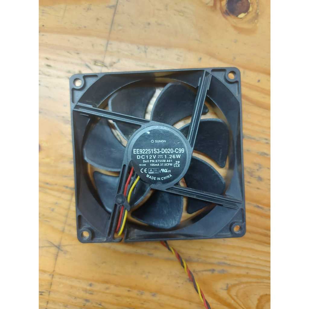 Fan Casing DELL SUNON 12V 1.26A 3 kabel Second original 9 CM EE92251S3-D020-C99