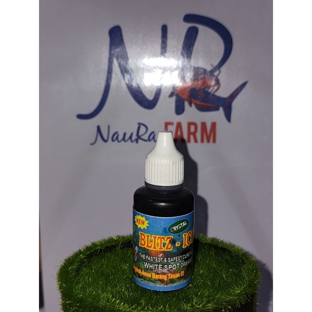 Blitz Icht White Spot 30 ml Obat Biru Ikan Hias / MethyleneBlue untuk Infeksi Jamur Parasit Kulit da