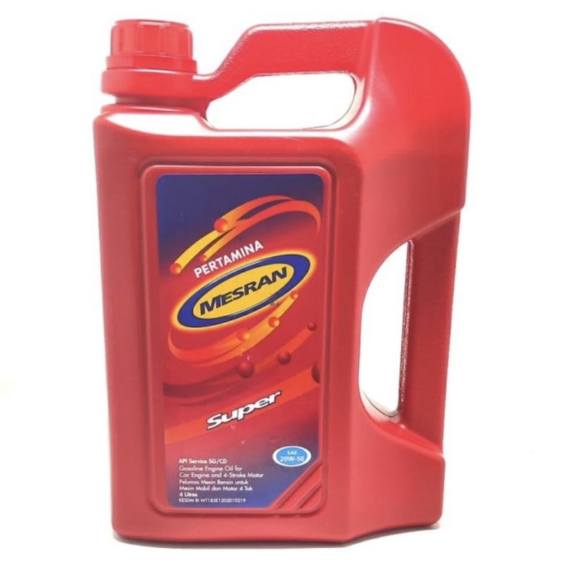 Oli Mesran Super 20W50 | 4 Liter | Oli Pertamina