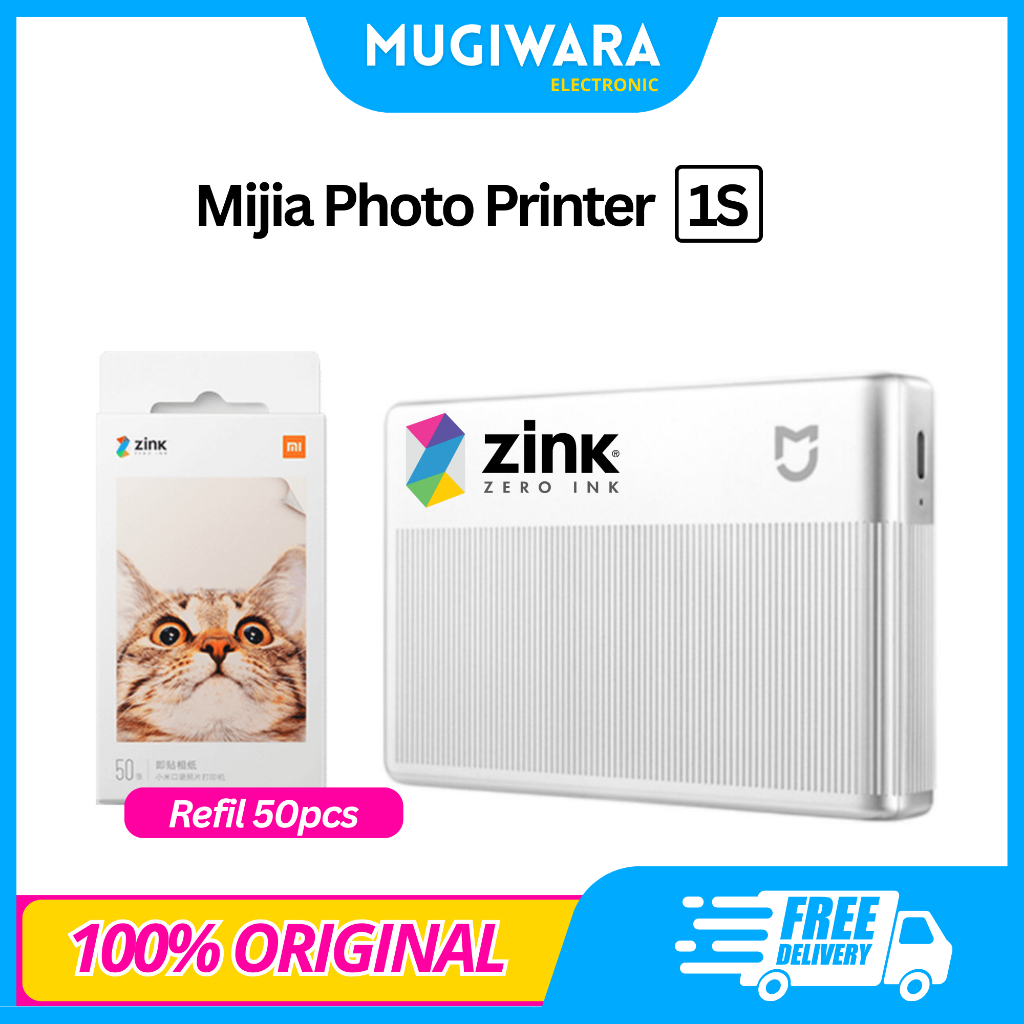 Xiaomi Mijia Photo Printer 1S - Mini Printer Portable Bluetooth Foto Cetak