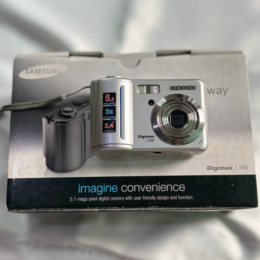 DIGICAM SAMSUNG DIGIMAX S500 FULLSET 5mp