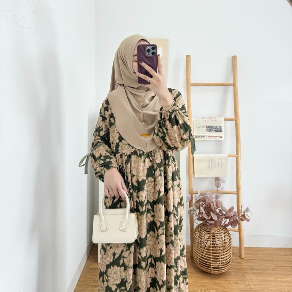 Aurel #2 Dress Pita Lengan Balon by Lemoa