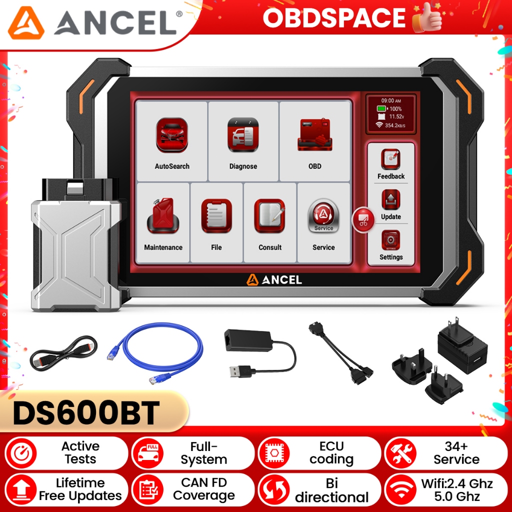 (Versi Indonesia)Alat Diagnostik Mobil Semua Pembaca Kode Sistem CAN-FD FCA AutoVIN 34 + Reset Oil E