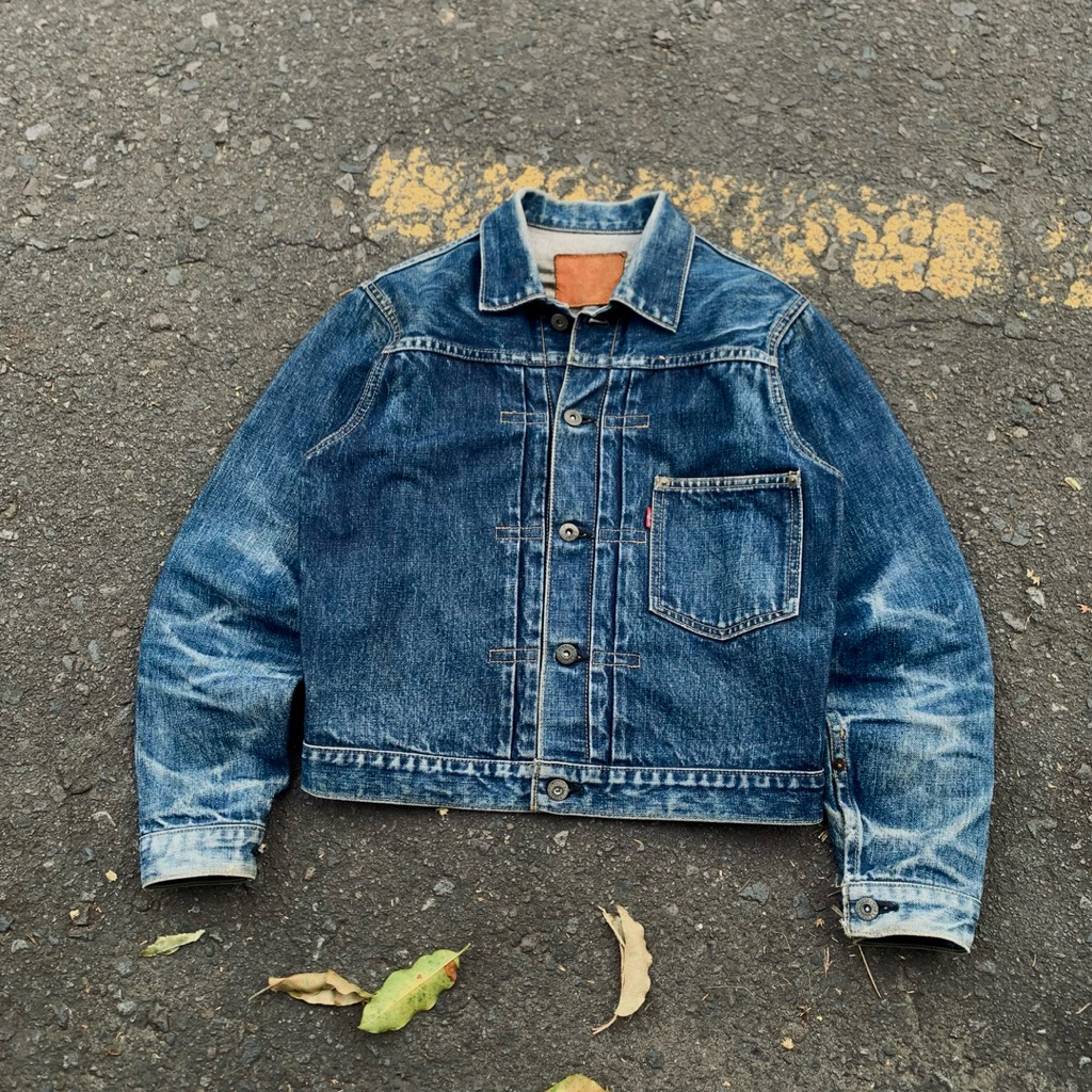 Vtg 90s Levis 507 Type l Trucker Denim Jacket Made in Japan (button j02 , dated nov 1995)