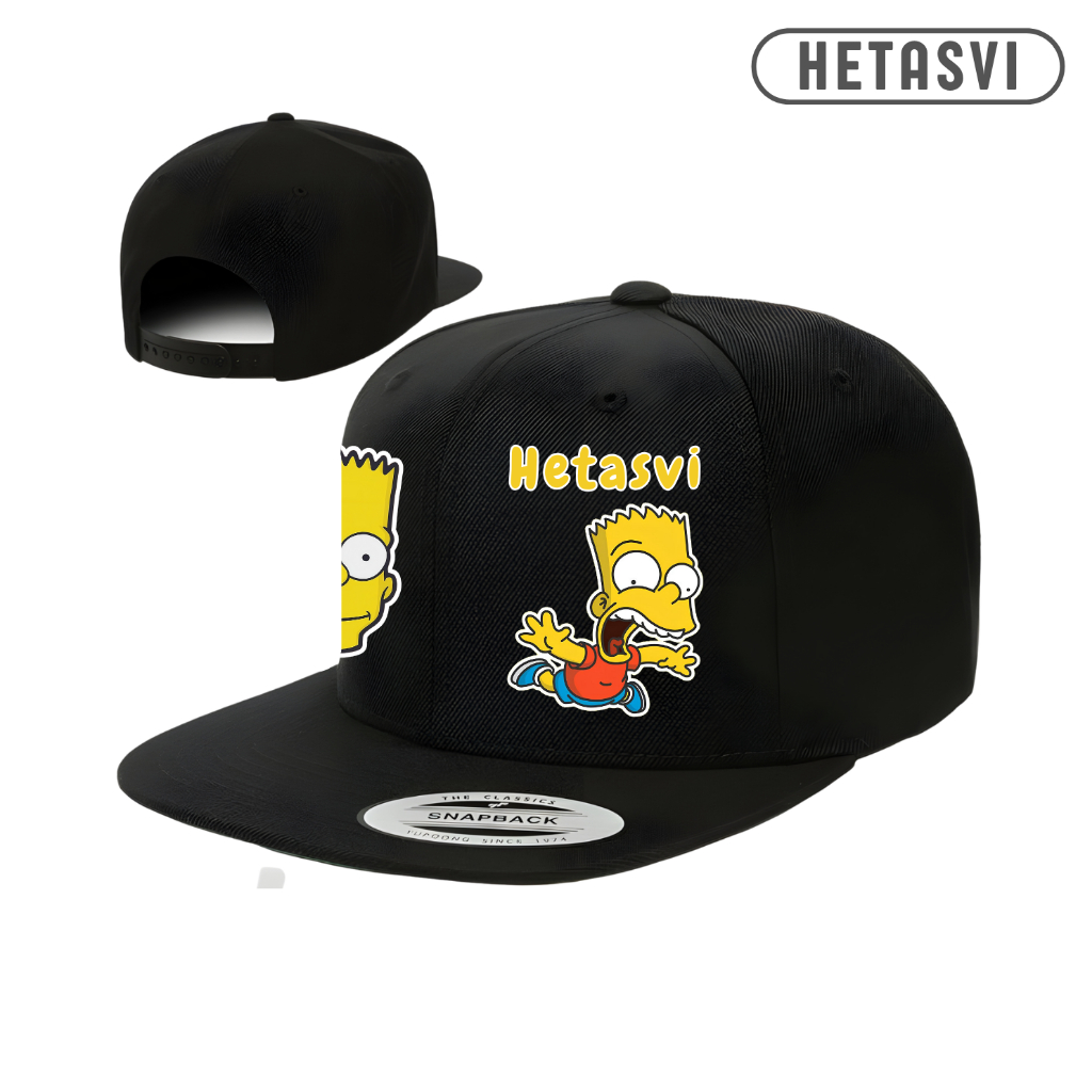 HETASVI Topi SNAPBACK HIPHOP DEWASA TOPI THE SIMPSONS