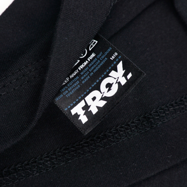 Troy Company Double Sleeve Longsleeve Black Stripe Angel Shiba - Kaos Lengan Panjang Kaos Hitam Stripe DSD 3335
