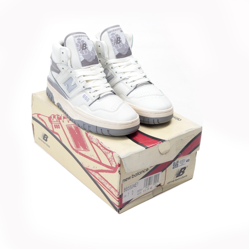 New Balance 650 Aime Leon Dore White Grey