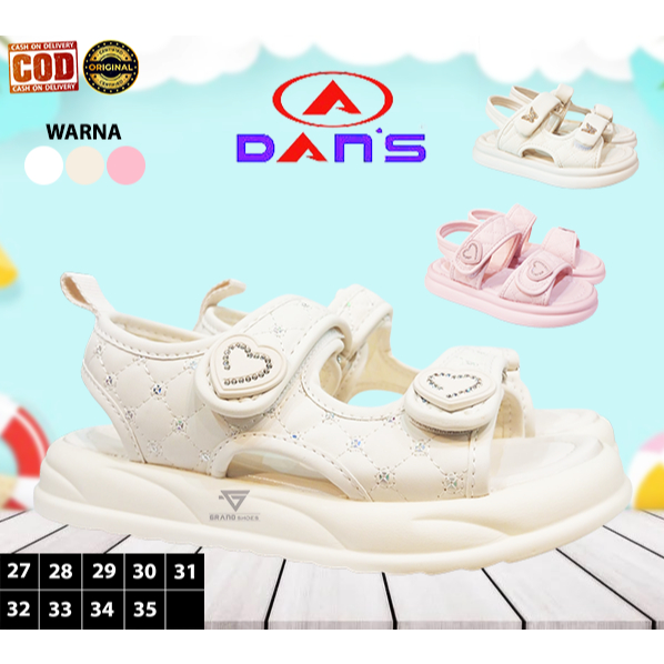 Dans DOMEKA HENAR HELSA sandal Tali Lentur ringan perekat empuk casual anak perempuan impor original