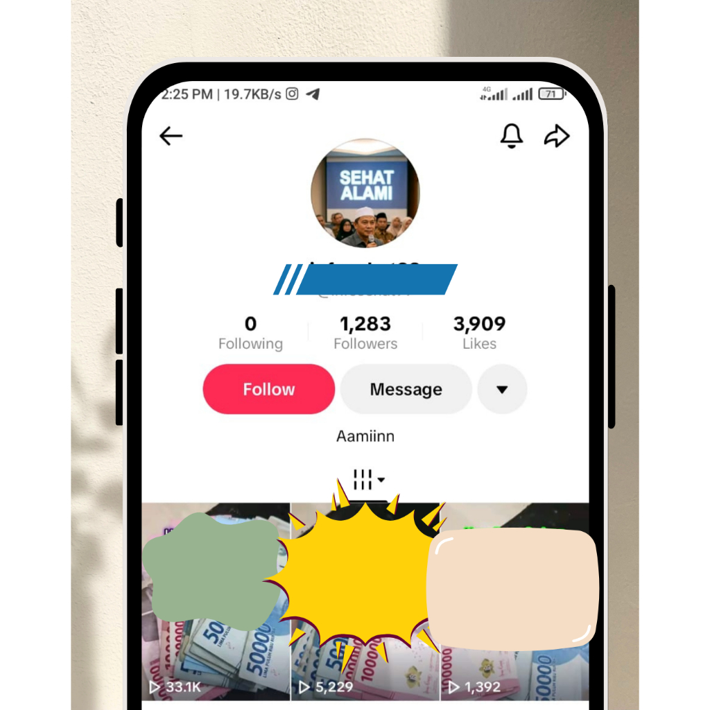 Akun Tiktok 1000 Follower