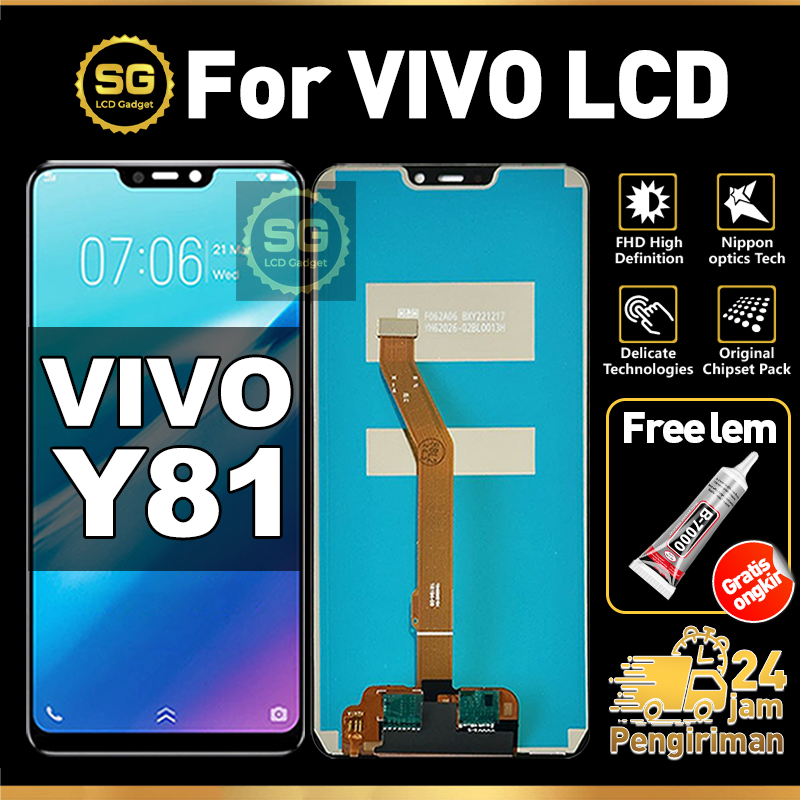 SG LCD VIVO Y81 Fullset HP Touchscreen VIVO Y81 Free Lem Glass Touch Screen Digitizer COD