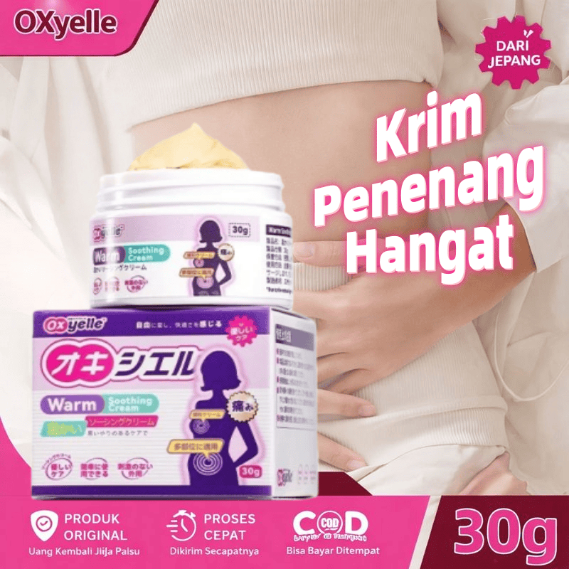 Oxyelle Gel Hangat – Penenang Cream Perut Nyaman untuk Haid & Menstrual Relief
