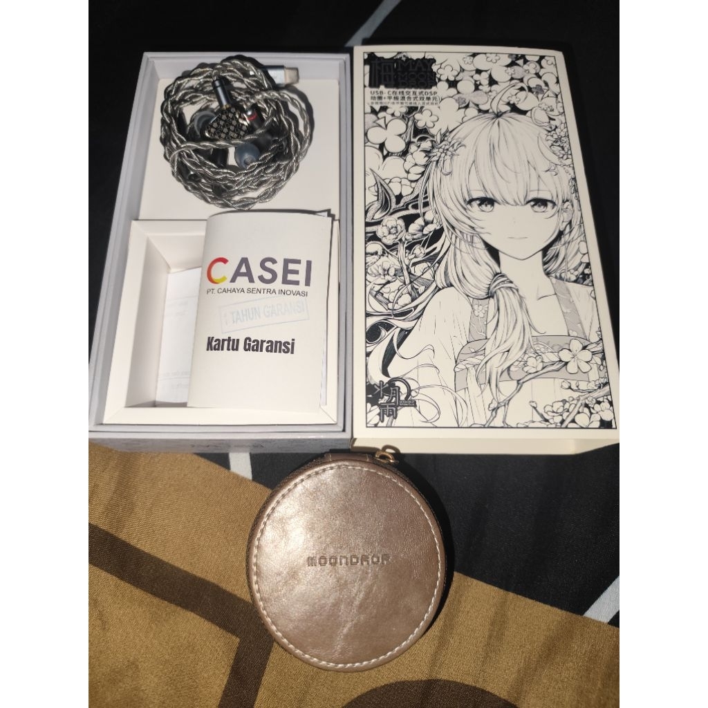 Moondrop May + Spinfit W1 (bekas-seperti baru)