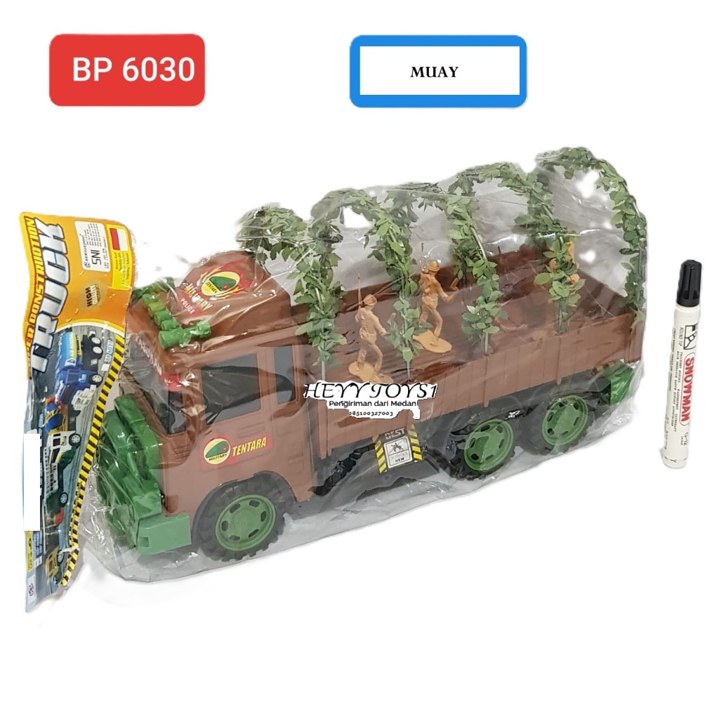 Mainan truck tentara BP6030 Mainan truck anak anak tentara mainan mobil dorong edukasi anak