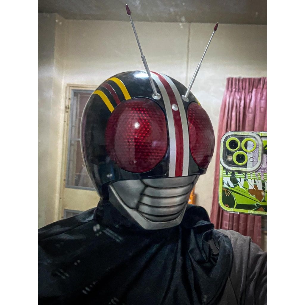 Helm Cosplay Kamen Rider Black / Kstaria baja hitam 3d print