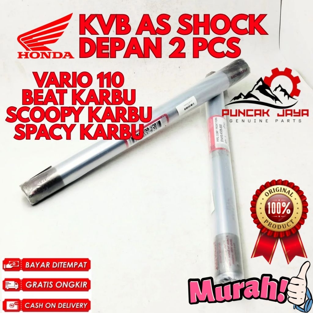 AS SHOCK DEPAN 2 PCS ORIGINAL HONDA KODE KVB, AS SHOCK DEPAN VARIO 110, AS SHOCK DEPAN BEAT KARBU, A
